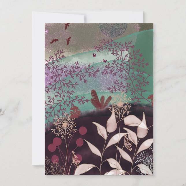 Reserve A Data Paisagem fantástica (Frente)