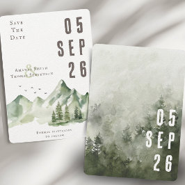 Reserve A Data Paisagem verde-serena Elegante