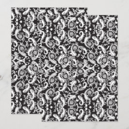 Reserve A Data Paisley Pattern Art – Ornamental Floral Outline