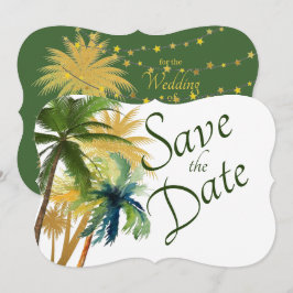 Reserve A Data Palm Tree Beach Casamento Salve A Data