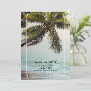 Reserve A Data Palm Tree Beach Destino Casamento Salve a Data