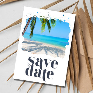 Reserve A Data Palm Tree Tropical Beach Wedding Digital
