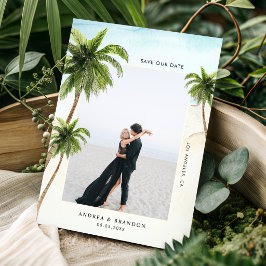 Reserve A Data Palmeira Destino Tropical Praia Oceânica Casamento