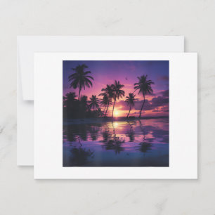 Reserve A Data Palmeiras de Praia ao Pôr do Sol Roxo
