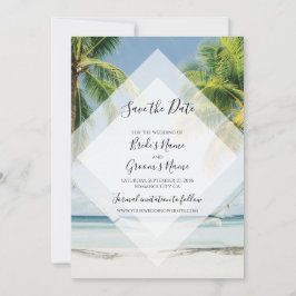 Reserve A Data Palmeiras Tropicais Praias Casamento Salvem Data