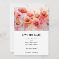 Papagaios vermelhos num Casamento de Aquarela de C