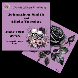 Reserve A Data Papelaria de casamento estilo Pastel Goth Bruxaria