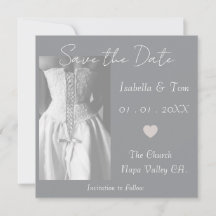 Papelaria Monocromática Elegante com Vestido de No