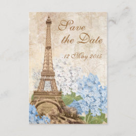Reserve A Data Paris Vintage Blue Hydrangea Salvar a Data