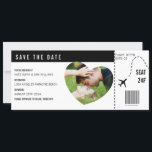 Reserve A Data Passagem de Embarque Foto Personalizada Custom<br><div class="desc">Passagem de Embarque Foto Personalizada Custom</div>