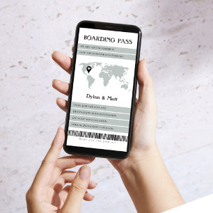 Reserve A Data Passagem Eletrônica de Embarque Casamento dos Sonh