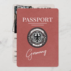 Reserve A Data Passaporte Alemão Light Burgundy Salvar Data
