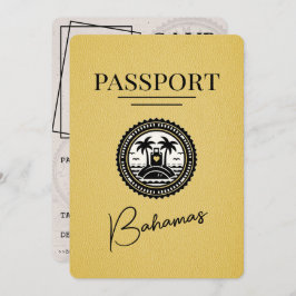 Reserve A Data Passaporte Amarelo Bahamas Salvar Data