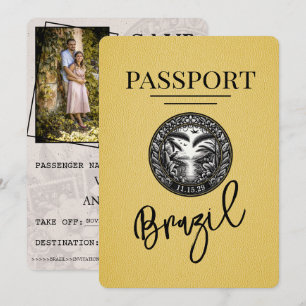 Reserve A Data Passaporte Amarelo Brasil Salvar Data