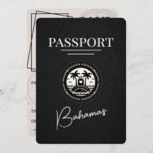 Passaporte Bahamas Negra Salvar Data