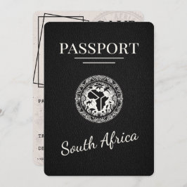 Reserve A Data Passaporte da África do Sul Negra