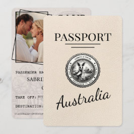 Reserve A Data Passaporte Da Austrália De Marfim, Salvar A Data