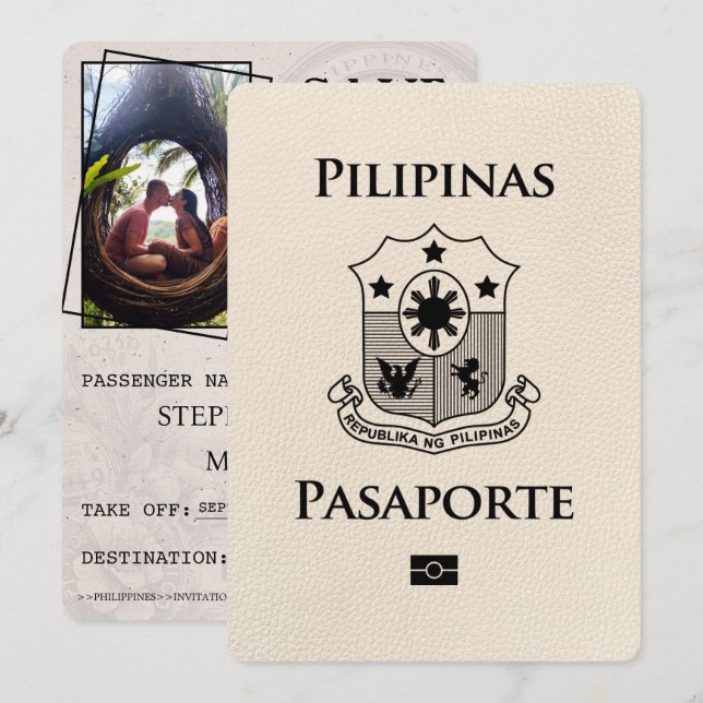 Reserve A Data Passaporte da Costa do Marfim nas Filipinas (Frente/Verso)
