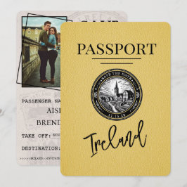 Reserve A Data Passaporte da Irlanda Amarela Salvar a Data