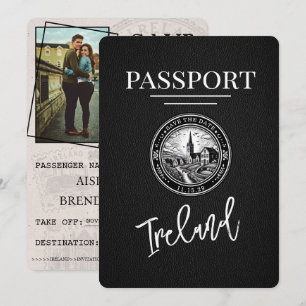 Reserve A Data Passaporte Da Irlanda Negra Salvar A Data