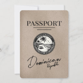 Reserve A Data Passaporte Da República Dominicana Beige Salvar A 