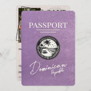 Reserve A Data Passaporte da República Dominicana lavanda Roxo
