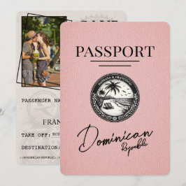 Reserve A Data Passaporte Da República Dominicana Rosa Salvar A D