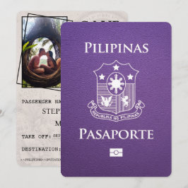 Reserve A Data Passaporte das Filipinas Roxo, exceto a data