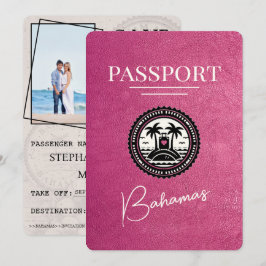 Reserve A Data Passaporte De Bahamas Rosa Magenta Exceto Data