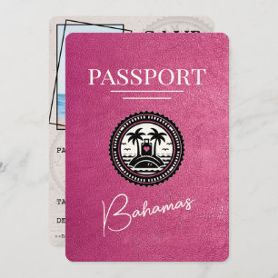 Reserve A Data Passaporte De Bahamas Rosa Magenta Exceto Data