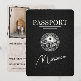 Reserve A Data Passaporte de Marrocos Negro Salvar a Data