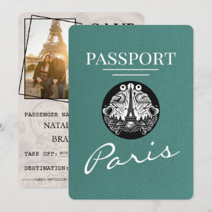 Reserve A Data Passaporte De Paris Turquesa Exceto Data