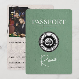 Reserve A Data Passaporte de Renovação Verde Sage Save The Date