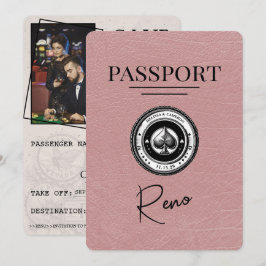 Reserve A Data Passaporte Dusty Rosa Reno Salvar a Data