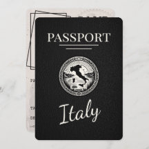 Passaporte Italiano Preto