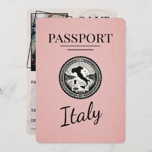 Reserve A Data Passaporte italiano rosa