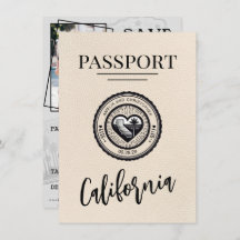 Passaporte Ivory California Salve A Data