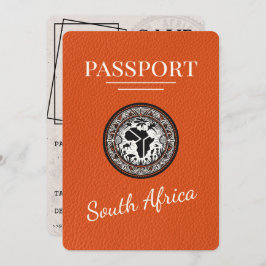 Reserve A Data Passaporte Laranja da África do Sul