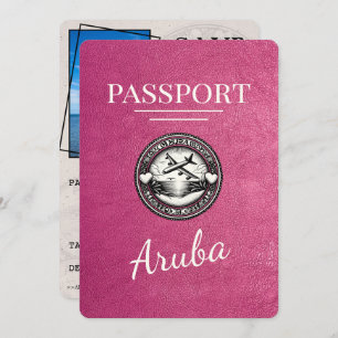 Reserve A Data Passaporte Magenta Rosa Aruba, Salvar A Data