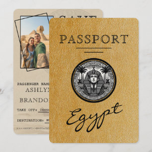 Reserve A Data Passaporte Ouro Egito Casamento Salvar a Data