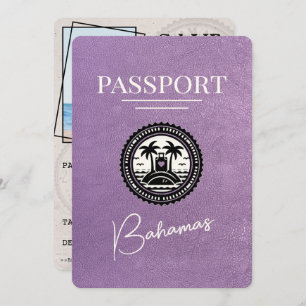 Reserve A Data Passaporte para Bahamas Roxo da lavanda, exceto a 