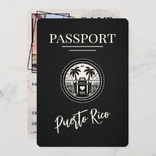 Reserve A Data Passaporte Porto Rico Negro