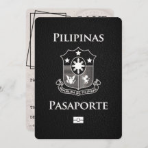 Passaporte Preto Filipinas Salvar a Data