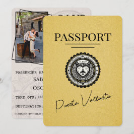 Reserve A Data Passaporte Puerta Vallarta Amarelo Salvar Data