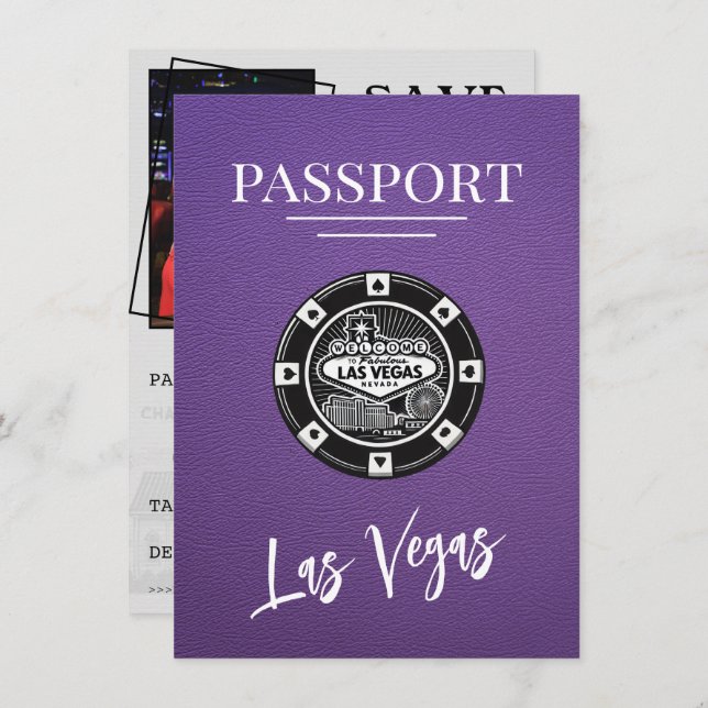 Reserve A Data Passaporte Purple Las Vegas Salva A Data (Frente/Verso)