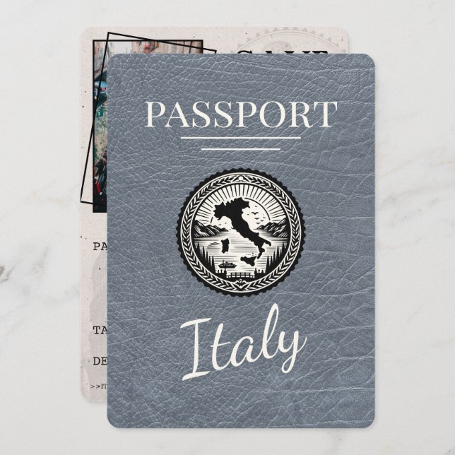 Reserve A Data Passaporte Silver Itália (Frente/Verso)