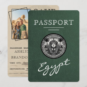 Reserve A Data Passaporte Verde Egito Casamento Salvar a Data
