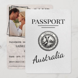 Reserve A Data Passaporte White Austrália Salvar Data