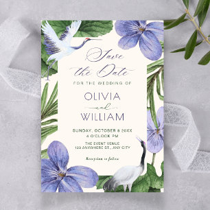 Reserve A Data passarinho decorativo floral