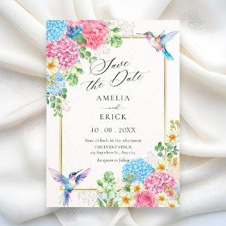 Reserve A Data Pássaro floral estético